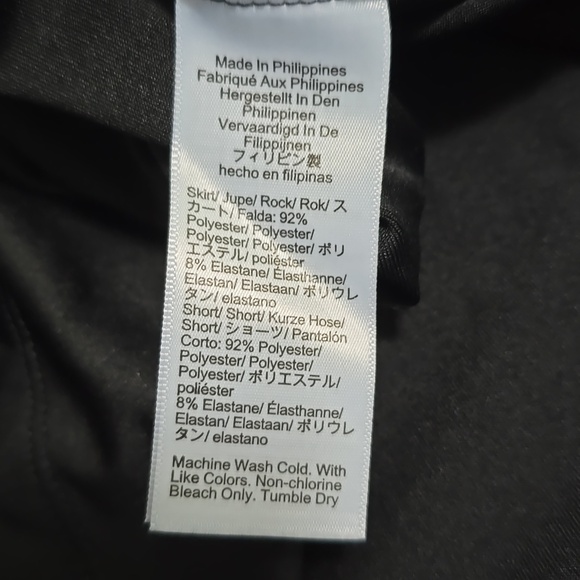 J Crew Women's 2X Black Athletic Skort Elastic Waist Plus Size - Picture 6 of 6